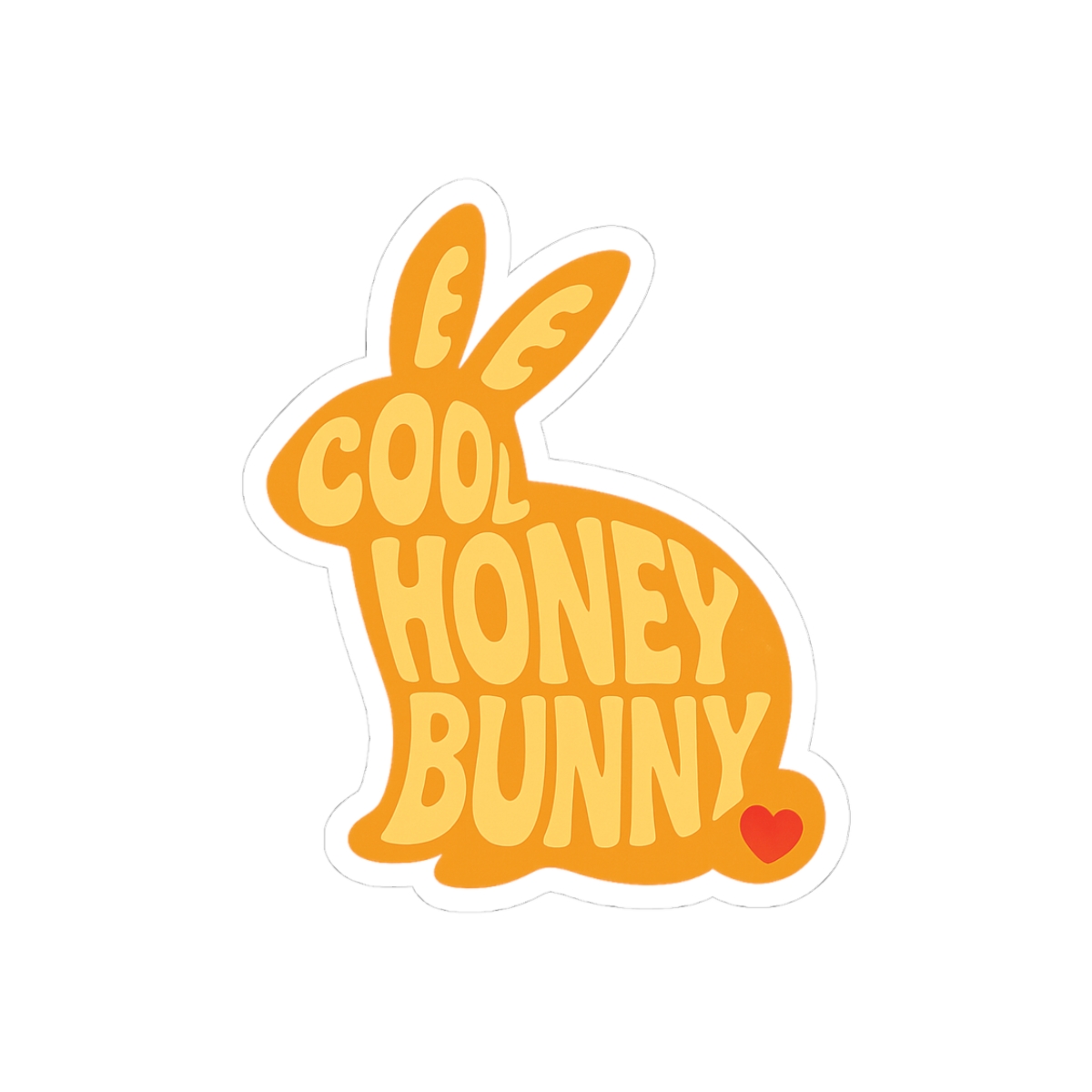 Be Cool Honey Bunny Sticker