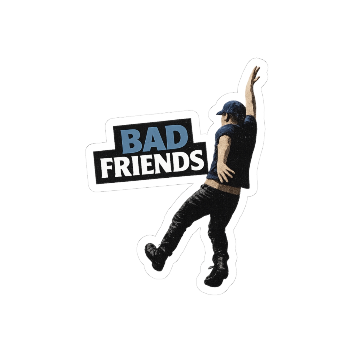 Bad Friends Bobby Falling Sticker