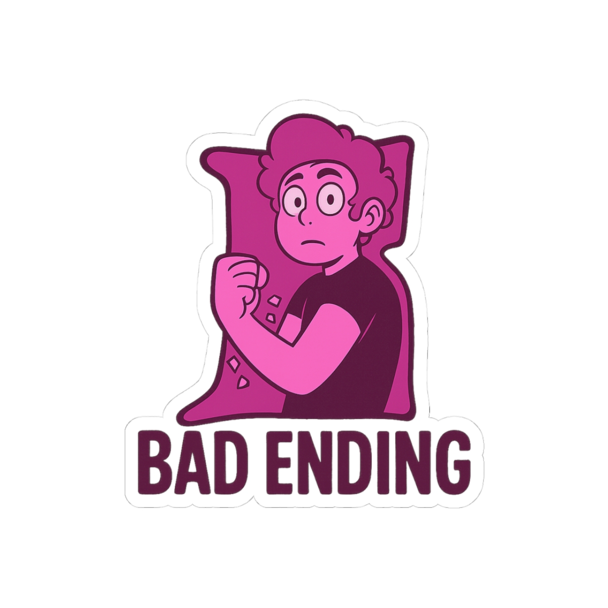 E - Bad Ending Friends Sticker