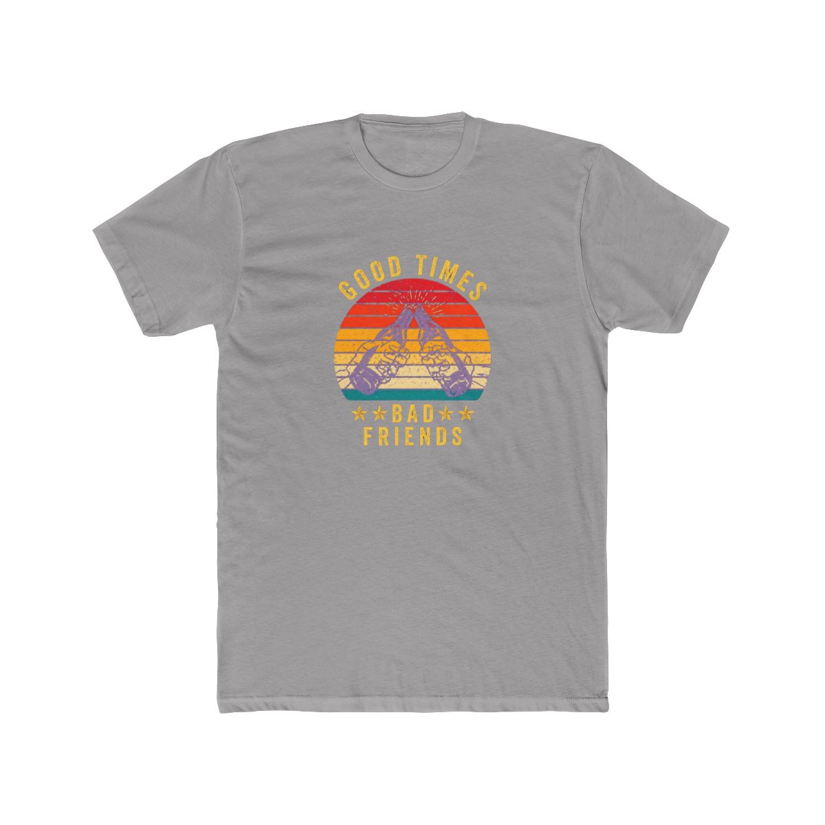 Good Times Bad Friends Tie Dye T Shirt - Squad Chaos Essential