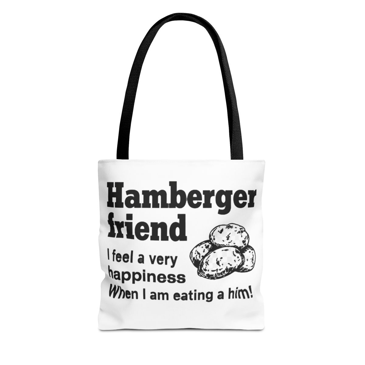 Hamberger Friend Engrish Bad Translation Bags | Funny Reusable Shopping Bag