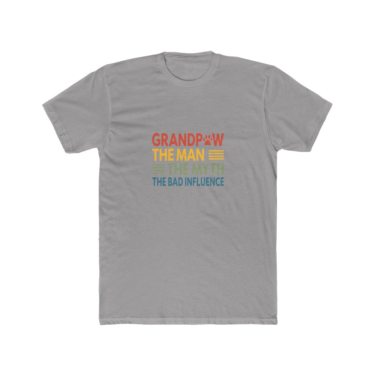 Grandpaw Man Myth Bad Influence Pique Polo Dog Shirt