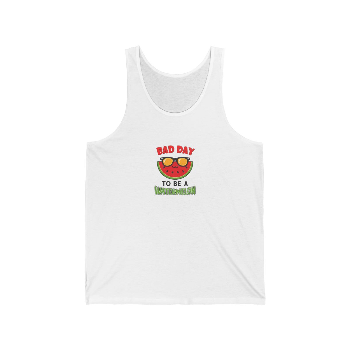 Bad Day To Be A Watermelon Funny Tank Top